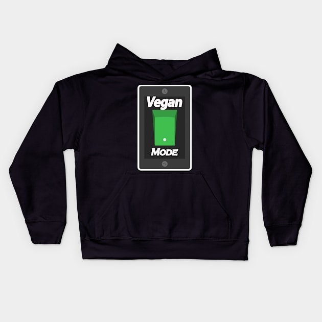 Vegan Vegetarian Funny Sayings mode On Kids Hoodie by Razan4U